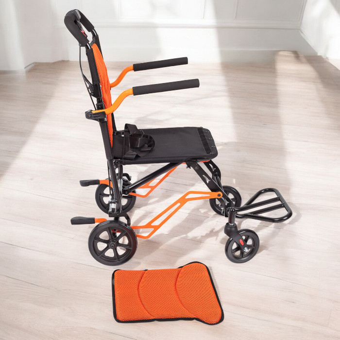 Comfort%20Plus%20DY01409LJ%20Turuncu%20Transfer%20Tekerlekli%20Sandalye