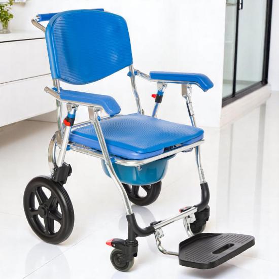 Römer R402 Mavi Tekerlekli Banyo Tuvalet Sandalyesi