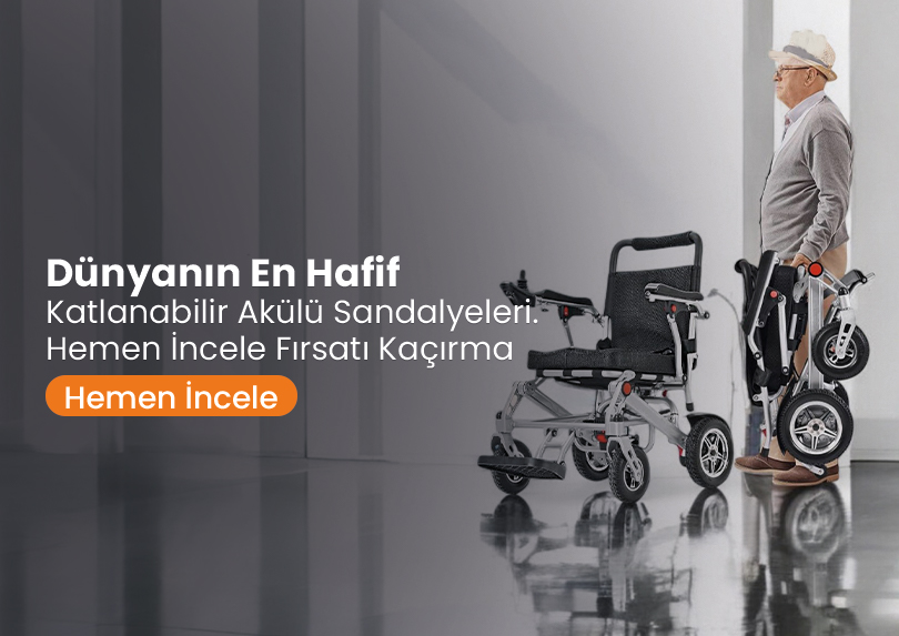     Katlanabilir Akülü Tekerlekli Sandalye